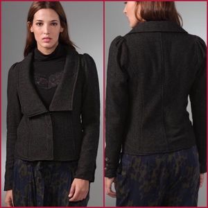 FREE PEOPLE Herringbone Tweed Jacket - Size 2